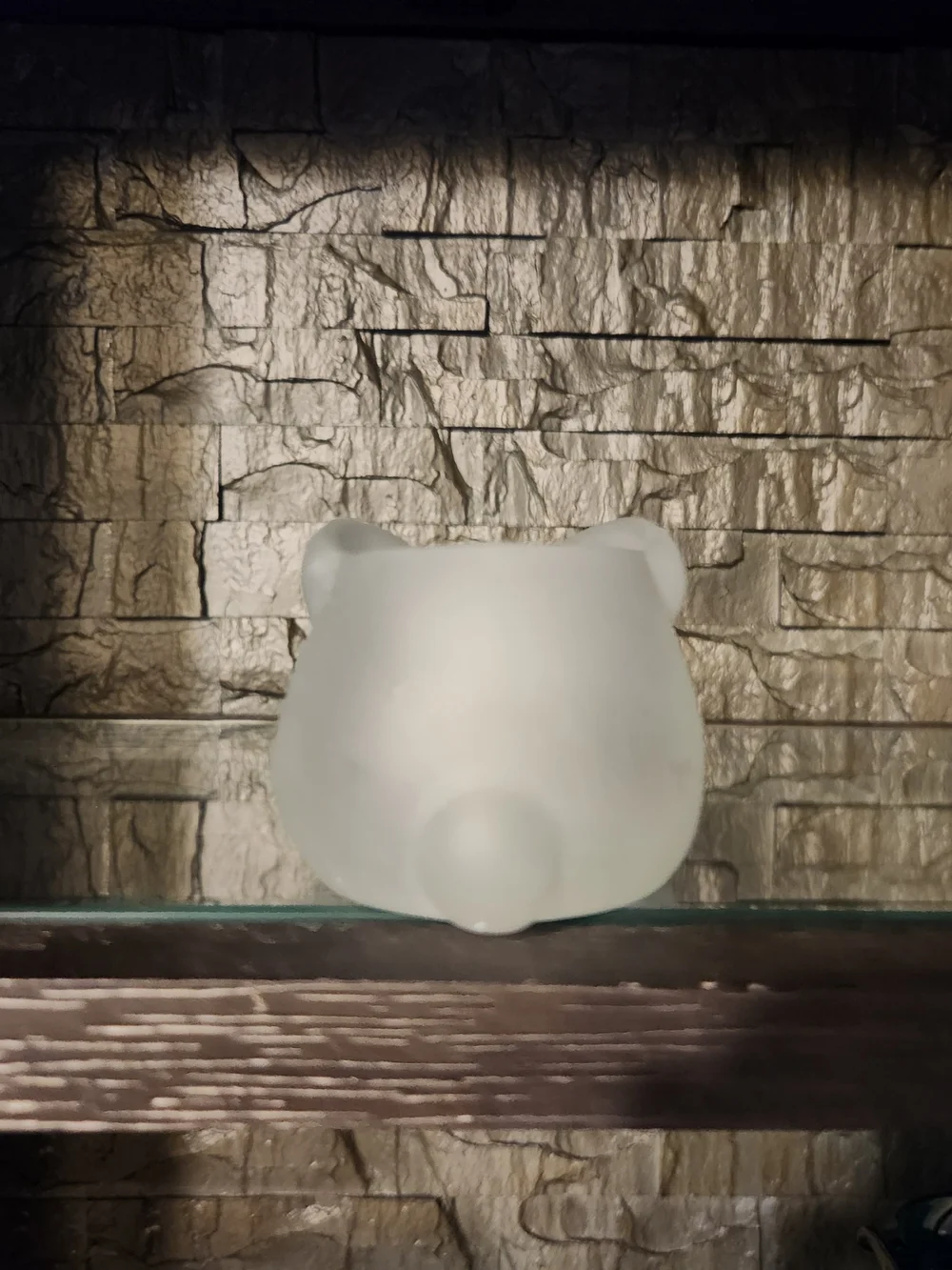 Vintage Estee Lauder Frosted Glass Bunny Rabbit Candle Holder